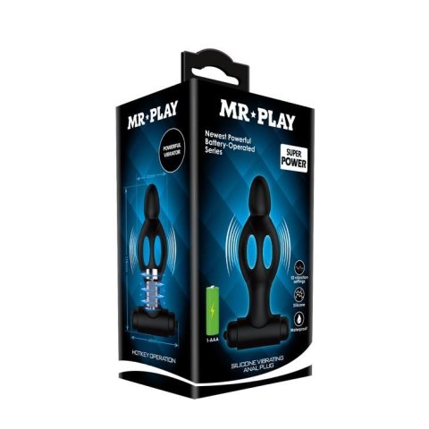 MR PLAY - SILICONE VIBRATING ANAL PLUG MR PLAY - SILICONE VIBRATING ANAL PLUG