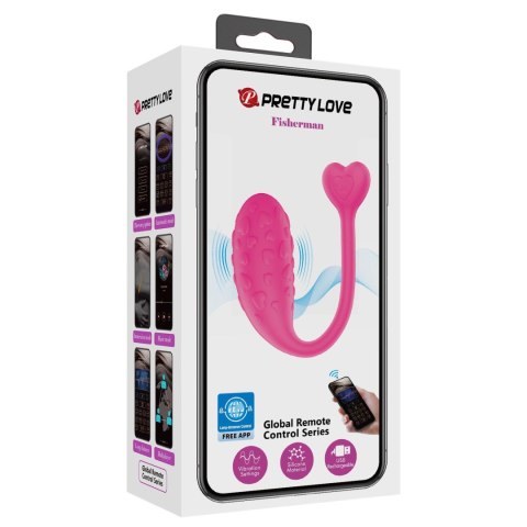 PRETTY LOVE - Fisherman Pink, 12 vibration functions Mobile APP remote control PRETTY LOVE - Fisherman Pink, 12 vibration functions Mobile APP remote control
