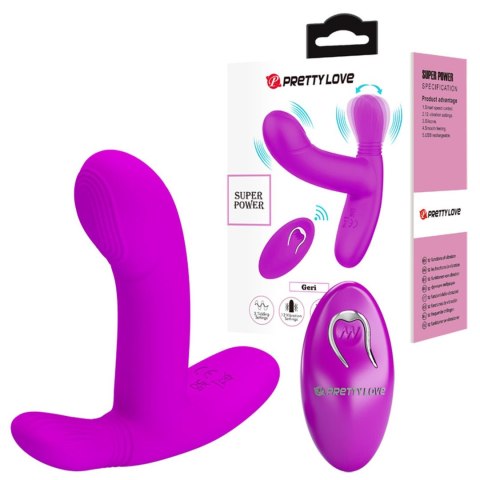 PRETTY LOVE - Geri Purple, 12 vibration functions 3 licking settings Wireless remote control PRETTY LOVE - Geri Purple, 12 vibration functions 3 licking settings Wireless remote control