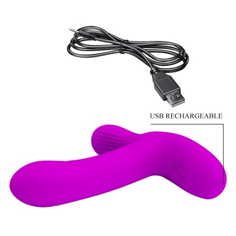 PRETTY LOVE - Geri Purple, 12 vibration functions 3 licking settings Wireless remote control PRETTY LOVE - Geri Purple, 12 vibration functions 3 licking settings Wireless remote control