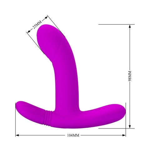 PRETTY LOVE - Geri Purple, 12 vibration functions 3 licking settings Wireless remote control PRETTY LOVE - Geri Purple, 12 vibration functions 3 licking settings Wireless remote control