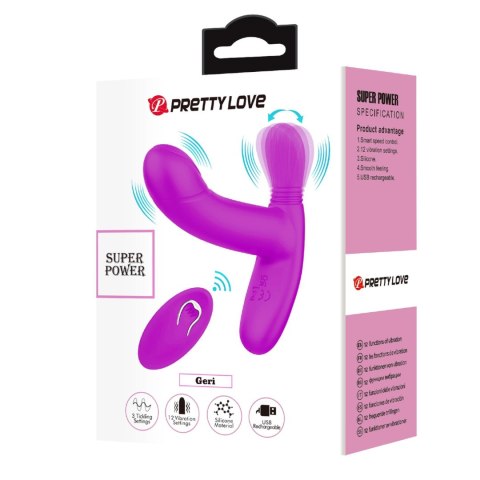 PRETTY LOVE - Geri Purple, 12 vibration functions 3 licking settings Wireless remote control PRETTY LOVE - Geri Purple, 12 vibration functions 3 licking settings Wireless remote control