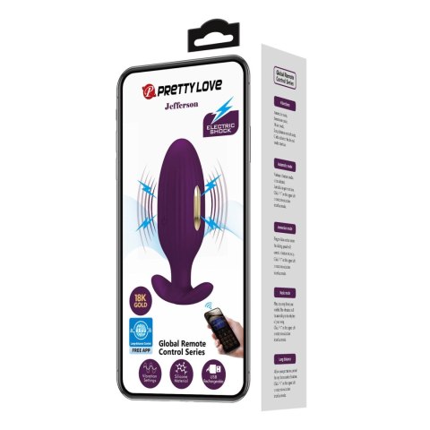 PRETTY LOVE - Jefferson, 12 vibration functions 3 electric shock functions Mobile APP Long-distance Control PRETTY LOVE - Jefferson, 12 vibration functions 3 electric shock functions Mobile APP Long-distance Control
