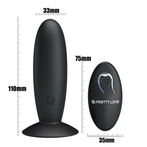 PRETTY LOVE - REMOTE CONTROL VIBRATING PLUG 12 function PRETTY LOVE - REMOTE CONTROL VIBRATING PLUG 12 function