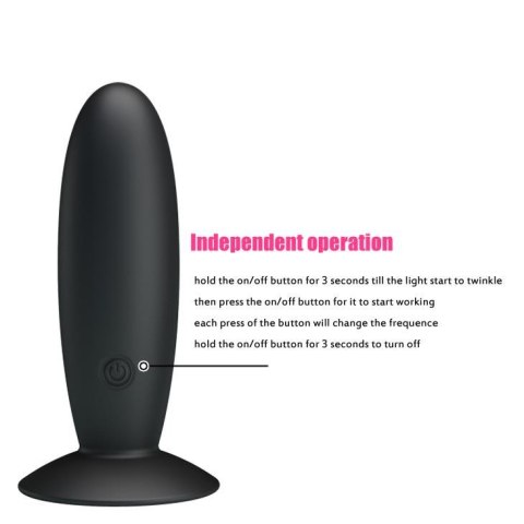 PRETTY LOVE - REMOTE CONTROL VIBRATING PLUG 12 function PRETTY LOVE - REMOTE CONTROL VIBRATING PLUG 12 function
