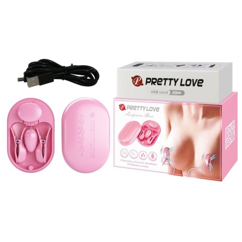 PRETTY LOVE - Surprise Box Pink, 12 vibration functions 3 electric shock functions PRETTY LOVE - Surprise Box Pink, 12 vibration functions 3 electric shock functions
