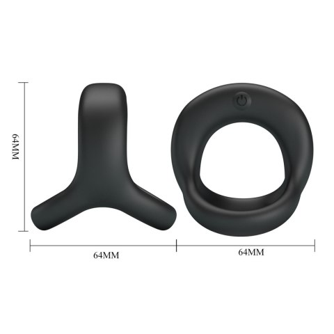 PRETTY LOVE - VIBRANT PENIS RING ELLIOTT Black, 10 vibration functions PRETTY LOVE - VIBRANT PENIS RING ELLIOTT Black, 10 vibration functions