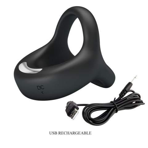 PRETTY LOVE - VIBRANT PENIS RING ELLIOTT Black, 10 vibration functions PRETTY LOVE - VIBRANT PENIS RING ELLIOTT Black, 10 vibration functions