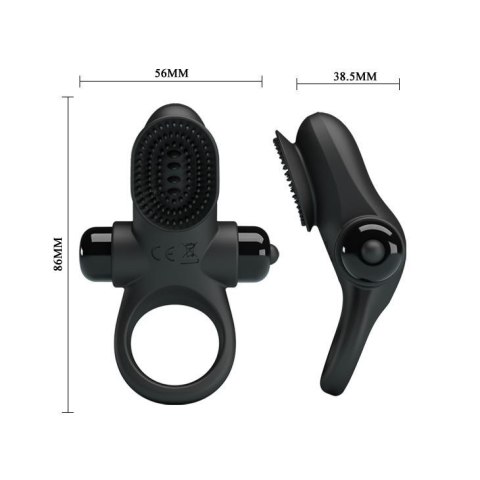 PRETTY LOVE - VIBRANT PENIS RING II Black PRETTY LOVE - VIBRANT PENIS RING II Black