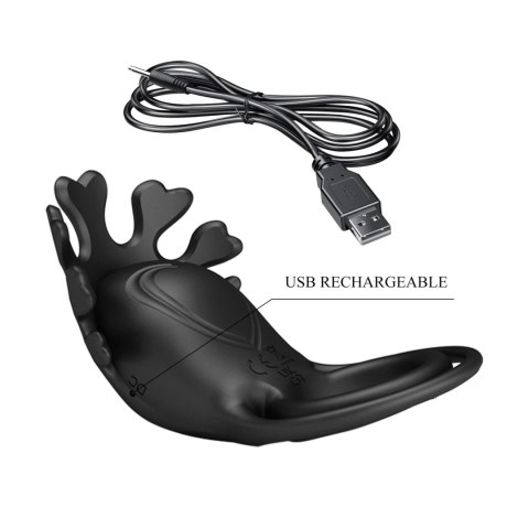 PRETTY LOVE - VIBRANT PENIS RING RUBEN Black, 7 vibration functions PRETTY LOVE - VIBRANT PENIS RING RUBEN Black, 7 vibration functions
