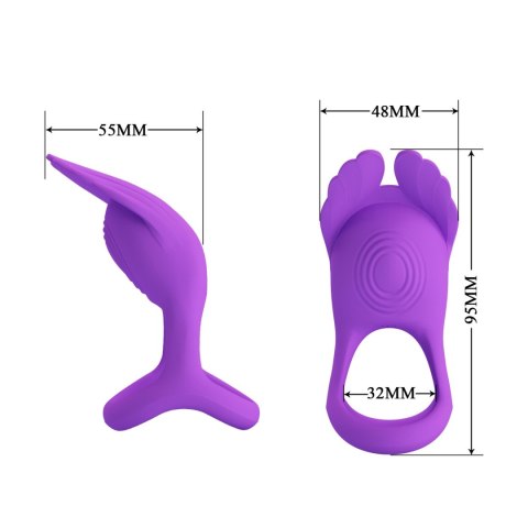 PRETTY LOVE - VIBRANT PENIS RING SILAS Black, 7 vibration functions PRETTY LOVE - VIBRANT PENIS RING SILAS Black, 7 vibration functions
