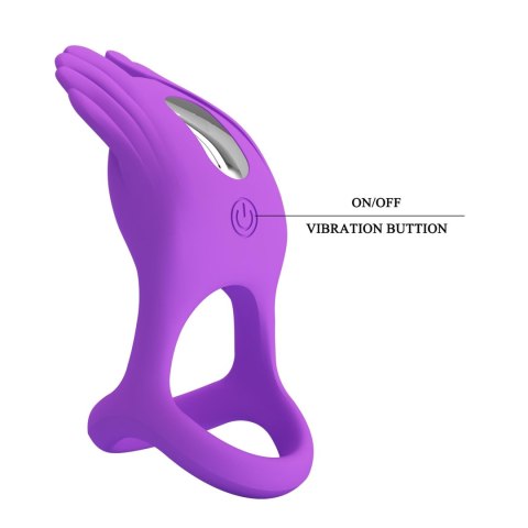 PRETTY LOVE - VIBRANT PENIS RING SILAS Black, 7 vibration functions PRETTY LOVE - VIBRANT PENIS RING SILAS Black, 7 vibration functions