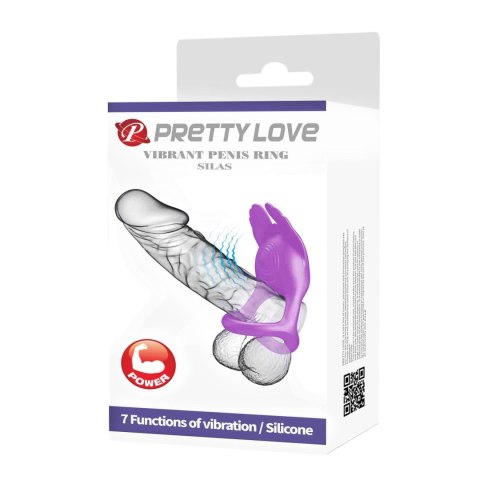 PRETTY LOVE - VIBRANT PENIS RING SILAS Black, 7 vibration functions PRETTY LOVE - VIBRANT PENIS RING SILAS Black, 7 vibration functions