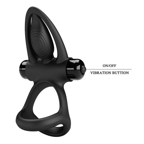 PRETTY LOVE - VIBRATION COCK RING Black, 10 vibration functions PRETTY LOVE - VIBRATION COCK RING Black, 10 vibration functions