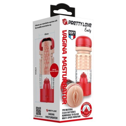 PRETTY LOVE - EMILY Vagina Masturbator Red PRETTY LOVE - EMILY Vagina Masturbator Red