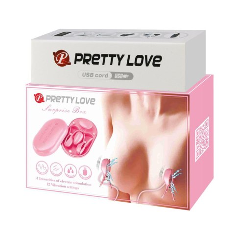PRETTY LOVE - Surprise Box Pink, 12 vibration functions 3 electric shock functions PRETTY LOVE - Surprise Box Pink, 12 vibration functions 3 electric shock functions