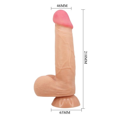 BAILE - Sliding Skin 8,5'' Flesh Vibration Bendable Suction base TPR ABS BAILE - Sliding Skin 8,5'' Flesh Vibration Bendable Suction base TPR ABS