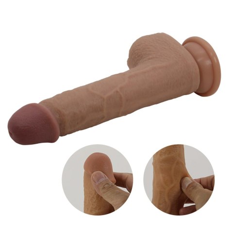 PRETTY LOVE - Tommy 8,9'' Light Brown, 3 vibration functions 3 thrusting settings Suction base Wireless remote control PRETTY LOVE - Tommy 8,9'' Light Brown, 3 vibration functions 3 thrusting settings Suction base Wireless remote control
