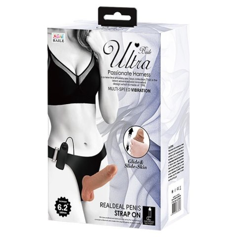 BAILE- Ultra Passionate Harness Realdeal Penis 6.2'' Brown BAILE- Ultra Passionate Harness Realdeal Penis 6.2'' Brown