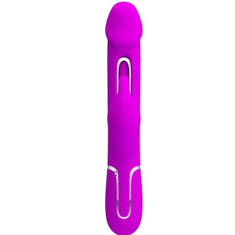 PRETTY LOVE - Kampas Rabbit 3 in 1, multifunction vibrator with tongue violet PRETTY LOVE - Kampas Rabbit 3 in 1, multifunction vibrator with tongue violet
