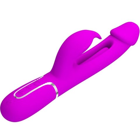 PRETTY LOVE - Kampas Rabbit 3 in 1, multifunction vibrator with tongue violet PRETTY LOVE - Kampas Rabbit 3 in 1, multifunction vibrator with tongue violet