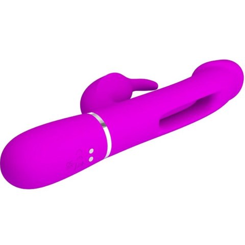 PRETTY LOVE - Kampas Rabbit 3 in 1, multifunction vibrator with tongue violet PRETTY LOVE - Kampas Rabbit 3 in 1, multifunction vibrator with tongue violet
