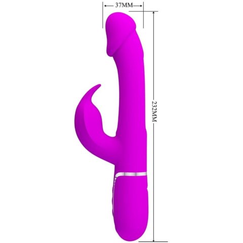 PRETTY LOVE - Kampas Rabbit 3 in 1, multifunction vibrator with tongue violet PRETTY LOVE - Kampas Rabbit 3 in 1, multifunction vibrator with tongue violet