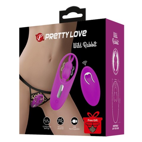 PRETTY LOVE - Wild Rabbit, 12 vibration functions Wireless remote control PRETTY LOVE - Wild Rabbit, 12 vibration functions Wireless remote control