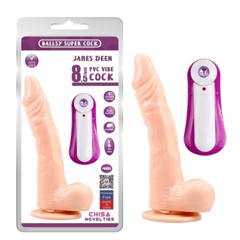 JAMES DEEN 8.5"" Vibrating Dildo JAMES DEEN 8.5"" Vibrating Dildo