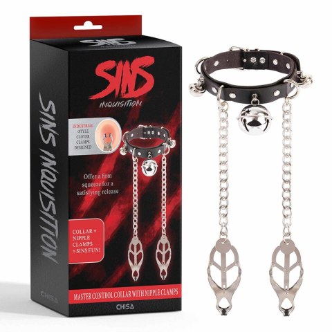 Master Control Collar with Nipple Clamps Master Control Collar with Nipple Clamps