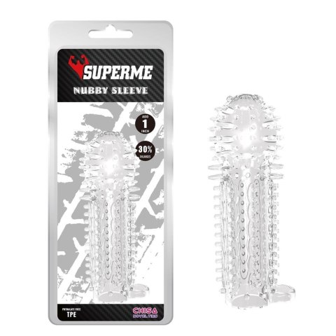 Nubby Sleeve-Clear Nubby Sleeve-Clear