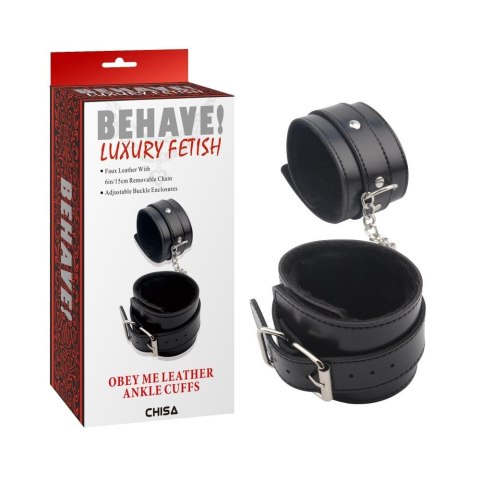 Obey Me Leather Ankle Cuffs Obey Me Leather Ankle Cuffs