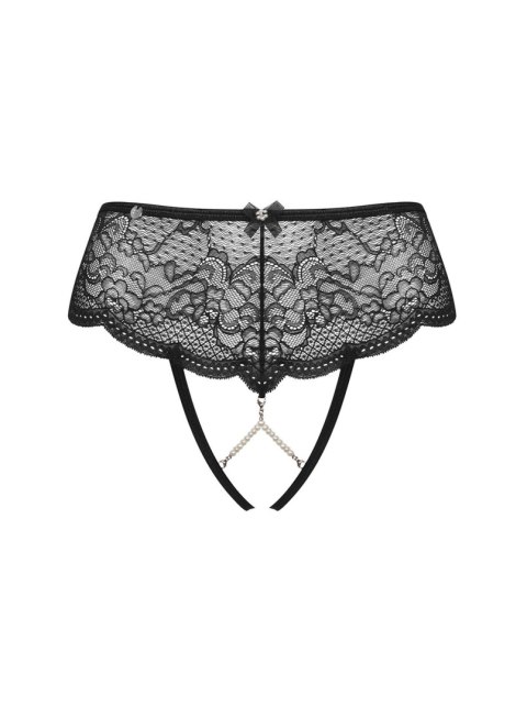 Obsessive - Figi - Pearlove figi czarne XS/S Obsessive - Figi - Pearlove figi czarne XS/S