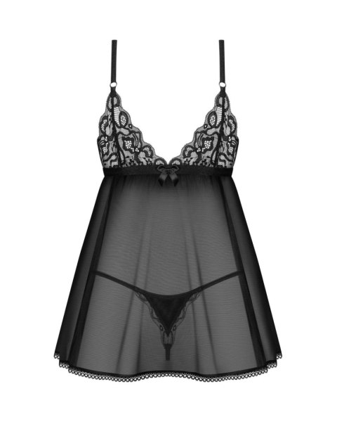 Obsessive - Babydoll - Blomentis babydoll i stringi XL/2XL Obsessive - Babydoll - Blomentis babydoll i stringi XL/2XL