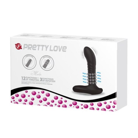PRETTY LOVE - PROSTATE MASSAGER, USB 3 rot; 12 vibr. PRETTY LOVE - PROSTATE MASSAGER, USB 3 rot; 12 vibr.