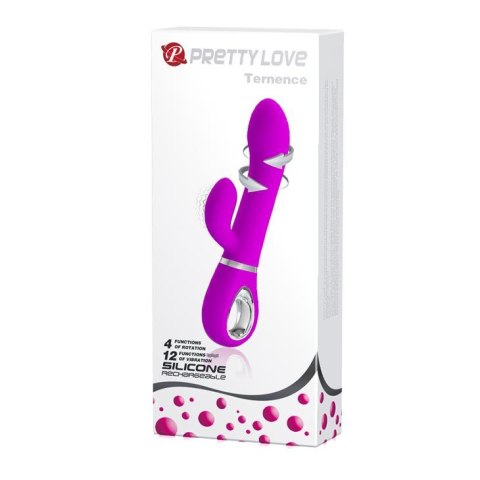 PRETTY LOVE - TERNENCE USB PURPLE 4 rot. 12 vibration PRETTY LOVE - TERNENCE USB PURPLE 4 rot. 12 vibration