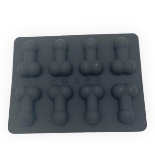 Foremka do lodów peniski czarna - Penis Ice Cube Sorter