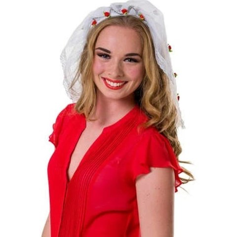 Tiara welon na wieczór panieński Brad Roses Tiara welon na wieczór panieński Brad Roses