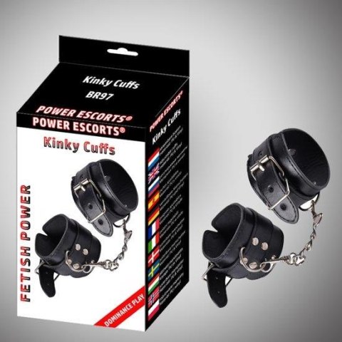 Kinky cuffs black adjustable cuffs Kinky cuffs black adjustable cuffs
