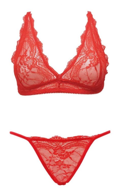 Ouno - Komplet dwuczęściowy - Sexy Lingerie Set 2 parts-L/XL-Red Ouno - Komplet dwuczęściowy - Sexy Lingerie Set 2 parts-L/XL-Red