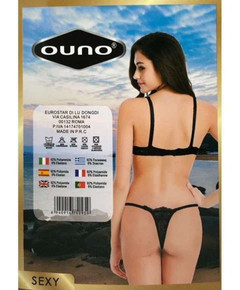 Ouno - Komplet dwuczęściowy - Sexy Lingerie Set 2 parts-L/XL-Red Ouno - Komplet dwuczęściowy - Sexy Lingerie Set 2 parts-L/XL-Red