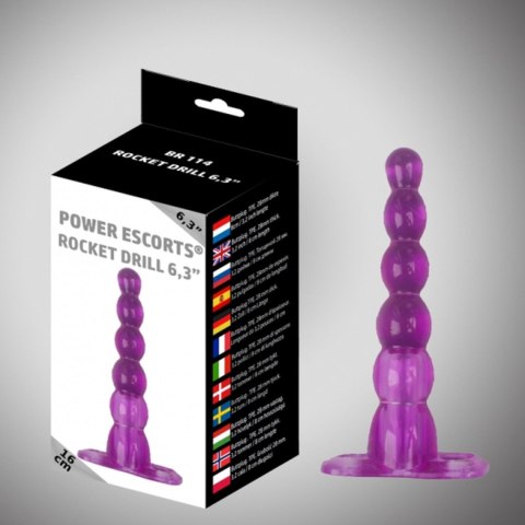Rocket drill 6,3 inch purple big anal plug 6,3 inch / 16 cm Rocket drill 6,3 inch purple big anal plug 6,3 inch / 16 cm