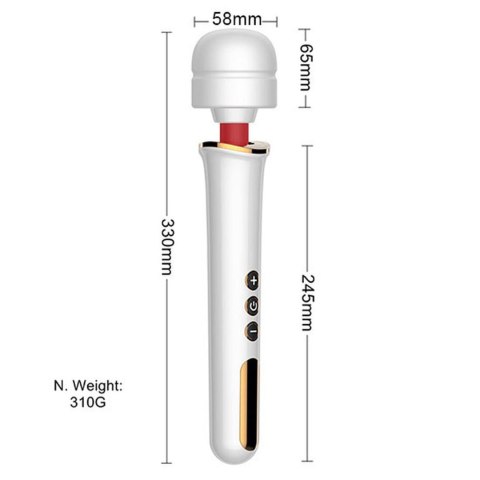 Stymulator-Massager Super Powerful USB White 10 Function Stymulator-Massager Super Powerful USB White 10 Function