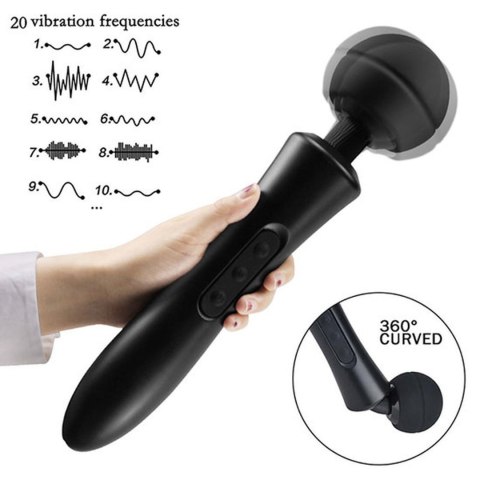 Stymulator-Massager Ultra Powerful -Big USB Black 20 Function Stymulator-Massager Ultra Powerful -Big USB Black 20 Function