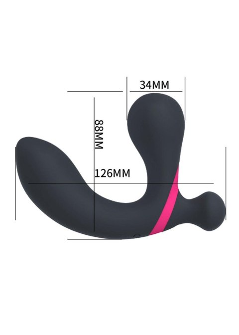 Stymulator-Prostate Massager Dual Vibrator USB 10 Function / Remote Control Stymulator-Prostate Massager Dual Vibrator USB 10 Function / Remote Control