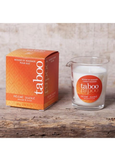 Taboo - Świeca do masażu - Peche Sucre Bougie Massage 60 gr Taboo - Świeca do masażu - Peche Sucre Bougie Massage 60 gr