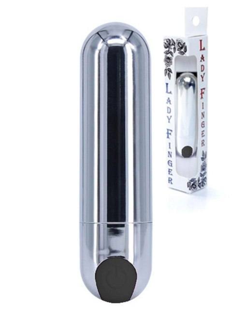 Wibrator-Strong Bullet Vibrator Silver/Black USB 10 Function Wibrator-Strong Bullet Vibrator Silver/Black USB 10 Function