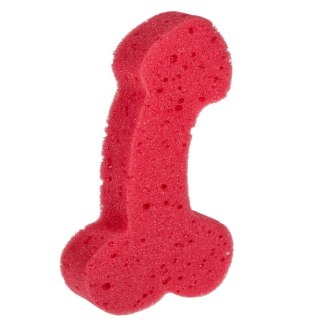 Gąbka do kąpieli - Bath Sponge Penis - 19cm Red