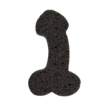 Gąbka do kąpieli - Bath Sponge Penis - 19cm black