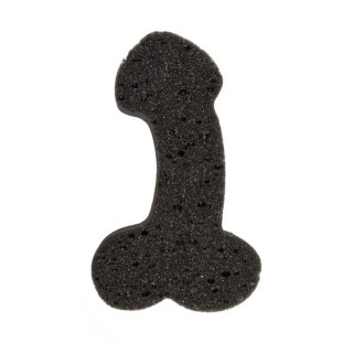 Gąbka do kąpieli - Bath Sponge Penis - 19cm black